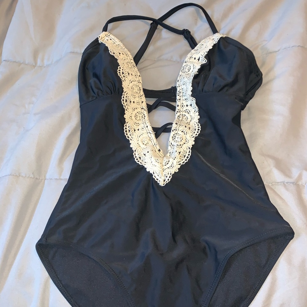 High waisted one piece bikini